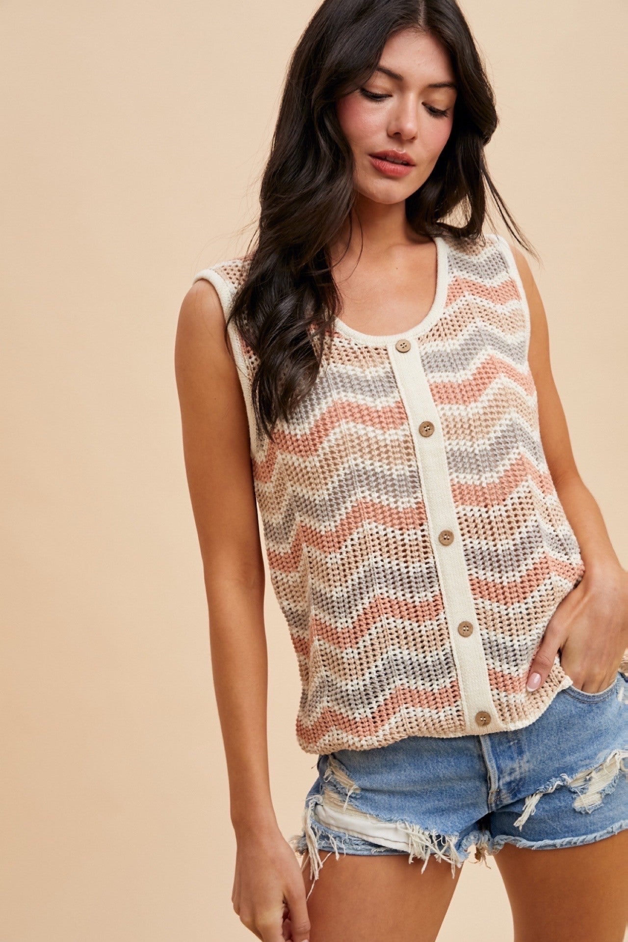 Summer Sunset Knit Tank