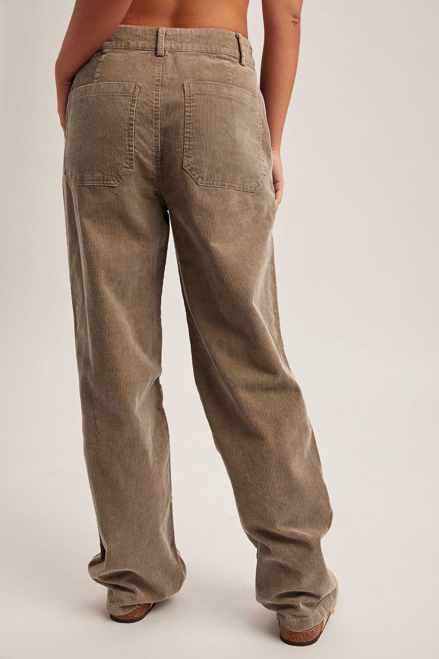 Snow Wash Corduroy Wide Leg Pants