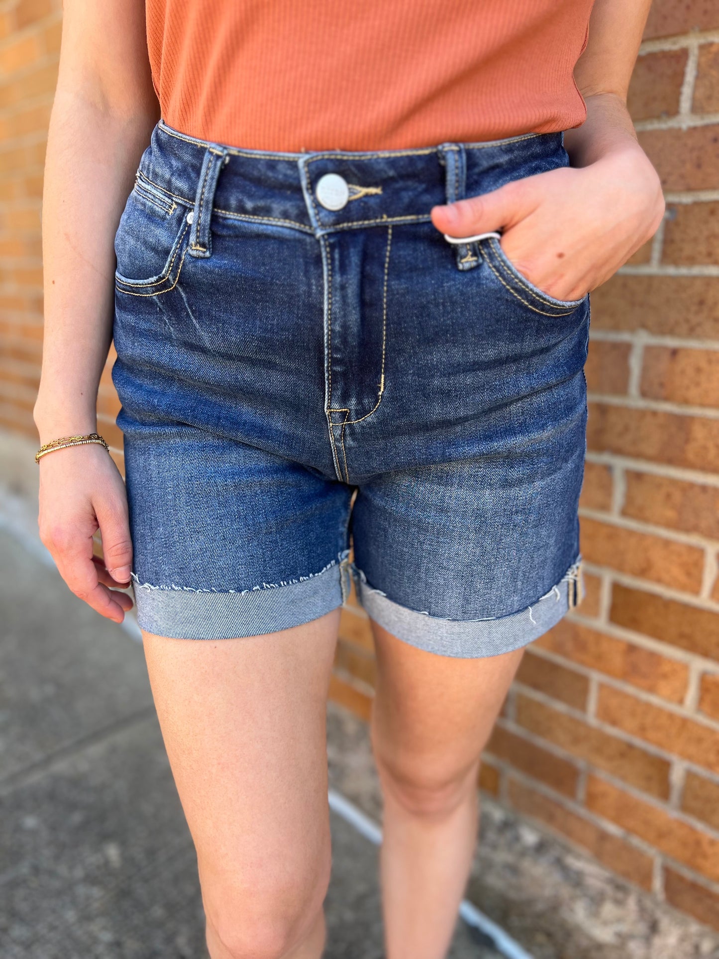 Feelin’ Blue Denim Shorts