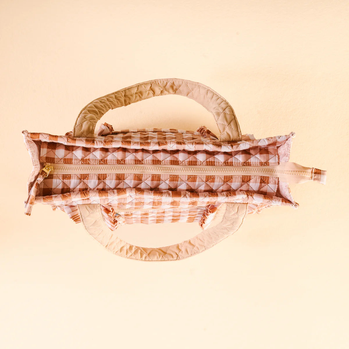 Maple Gingham The Everyday Quilted Tote Bag