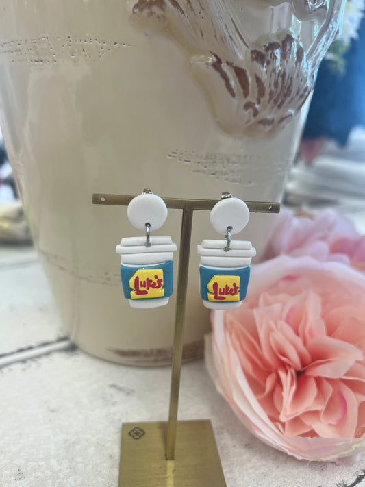 Luke Coffee Earrings