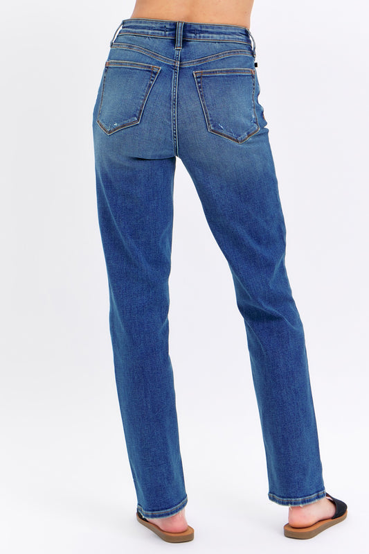High Waist Straight Fit Judy Blue Jeans