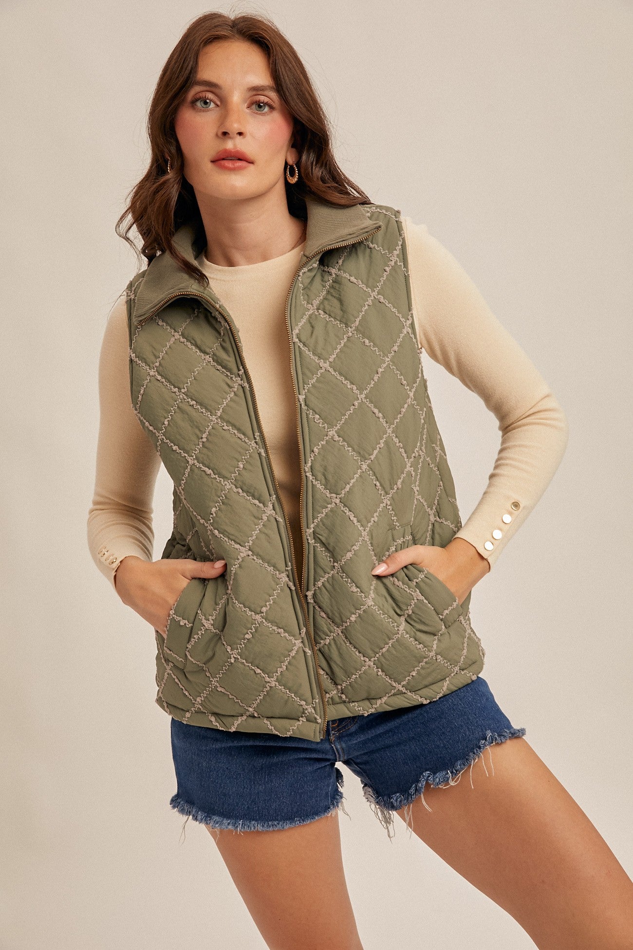 Winter Sage Padded vest