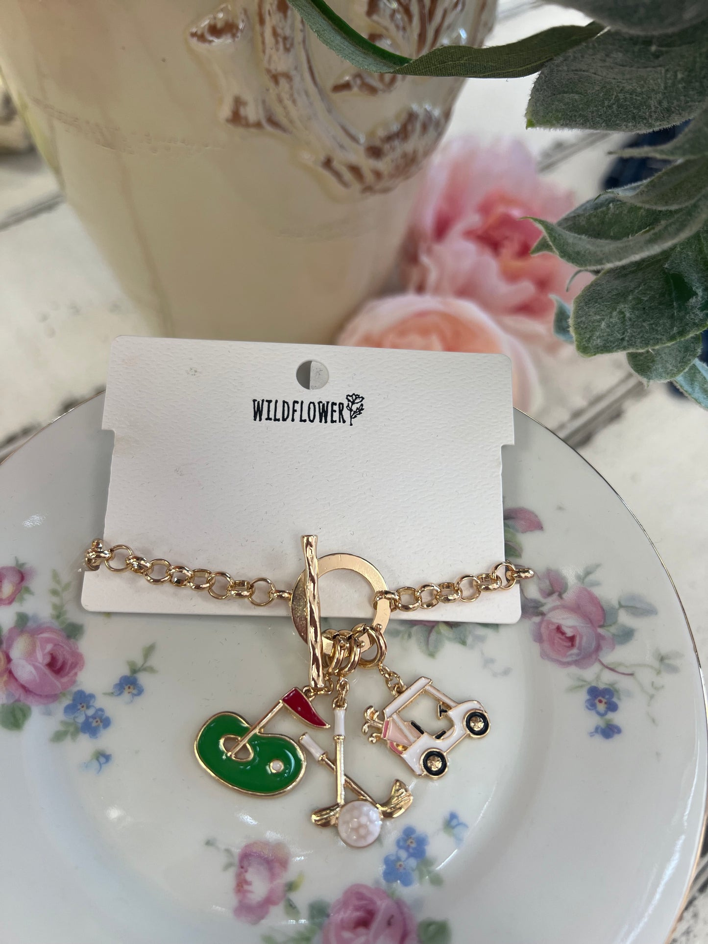 Golf Charm Bracelet