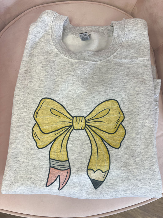 Pencil Bow Crewneck