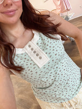 Load image into Gallery viewer, Mint Meadow Floral Tank
