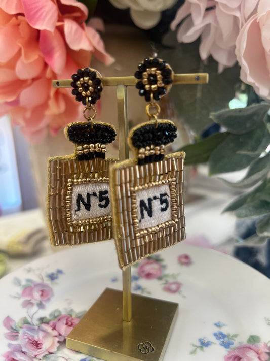 Chanel No. 5 Beaded Earring