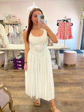 Load image into Gallery viewer, White Lotus Maxi Dress
