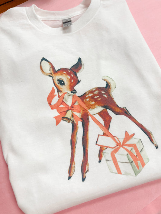 Pink Reindeer Graphic