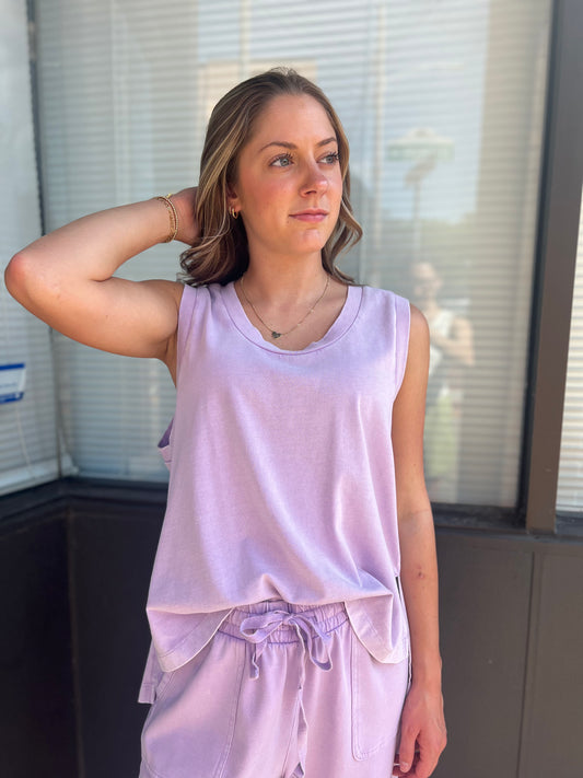 Lavender lounge tank