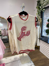 Load image into Gallery viewer, Crawfish Applique Embroidered Knit Top
