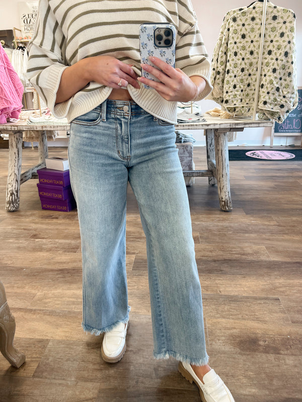 Ankle Wide Leg Judy Blue Jean