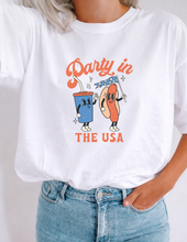 Load image into Gallery viewer, Party in USA Hotdog Graphic
