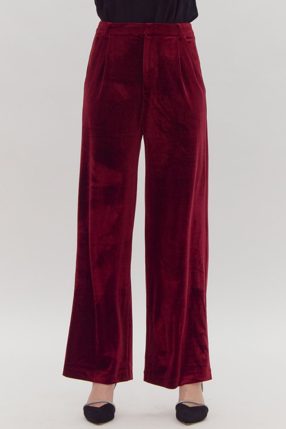 Velvet Red Trousers