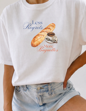 Load image into Gallery viewer, Less Regrets, More Baguettes Graphic Shirt

